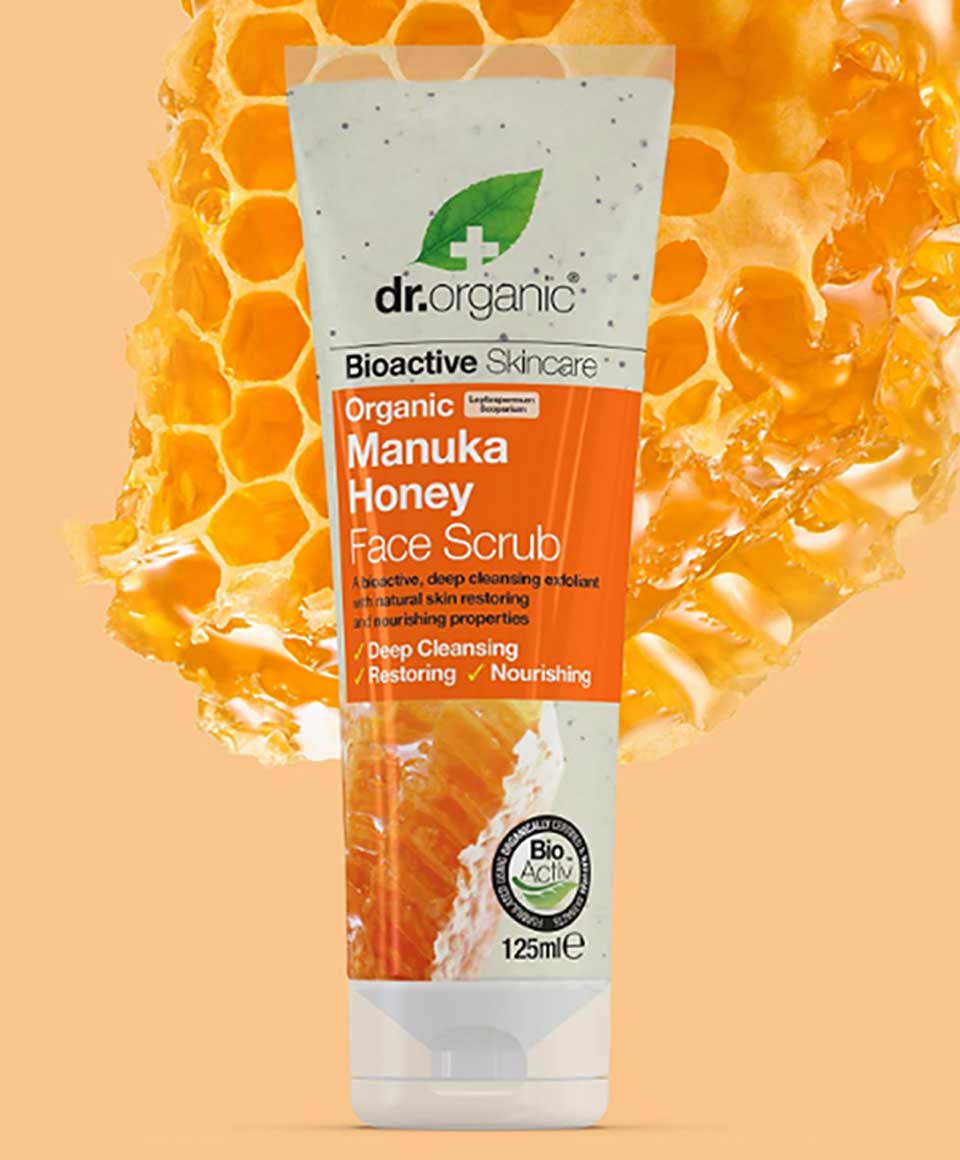 Bioactive Skincare Organic Manuka Honey Face Scrub