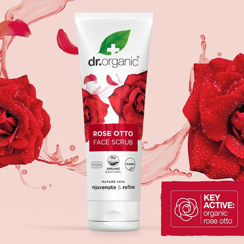 Bioactive Skincare Organic Rose Otto Face Scrub