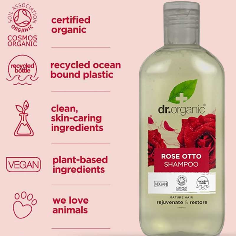 Bioactive Haircare Organic Rose Otto Shampoo