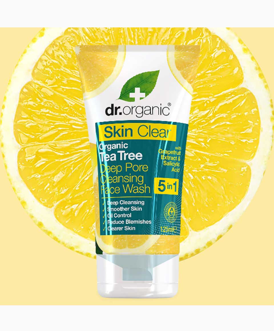 Skin Clear Organic Tea Tree Deep Pore Cleansing Face Wash