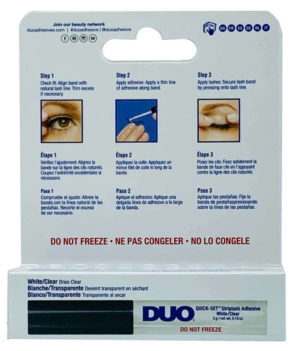 Ardell Duo Clear Striplash Adhesive White