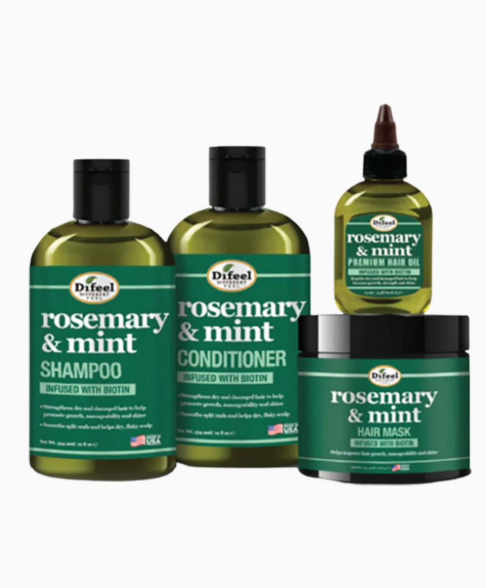 Difeel Rosemary And Mint Hair Care Set Infused With Biotin