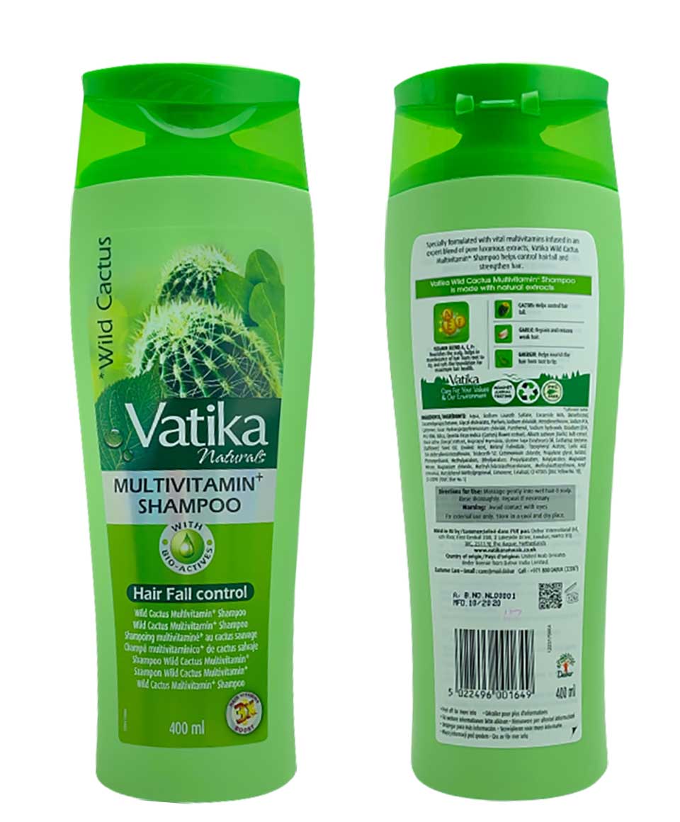 Vatika Naturals Wild Cactus Multivitamin Hair Fall Control Shampoo