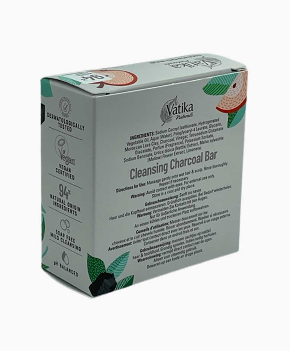 Vatika Naturals Apple Herbal Vinegar And Charcoal Cleansing Shampoo Bar