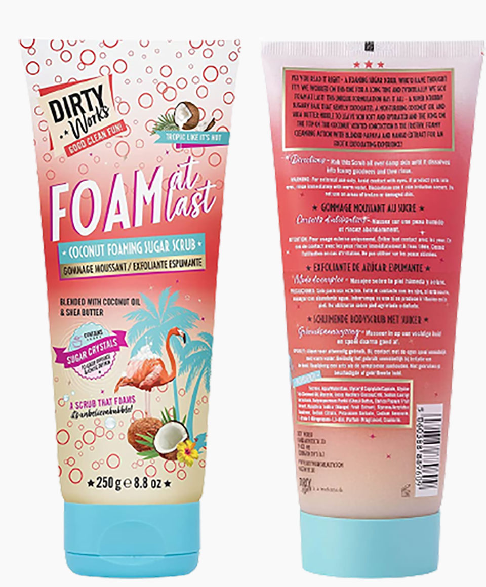 Dirty Works Foam At Last Coconut Foaming Sugar Scrub