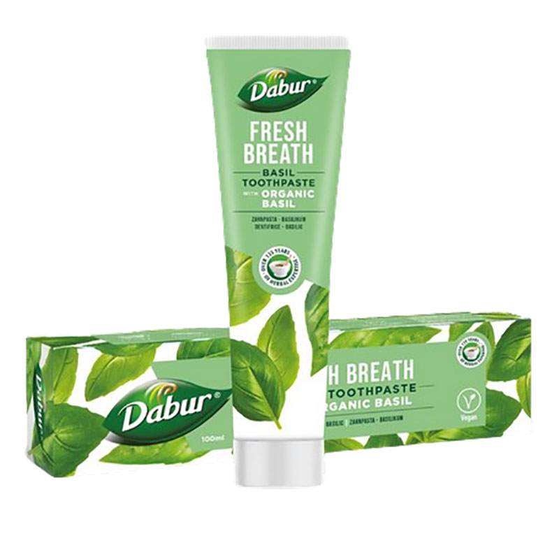 Dabur Fresh Breath Organic Basil Toothpaste