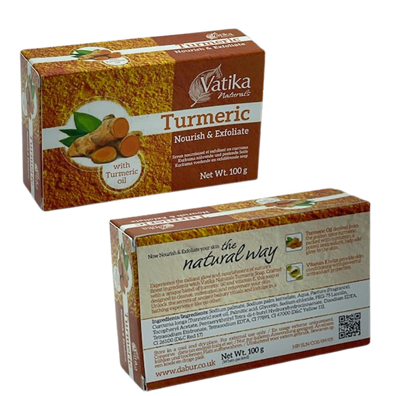 Vatika Naturals Nourish And Exfoliate Turmeric Soap