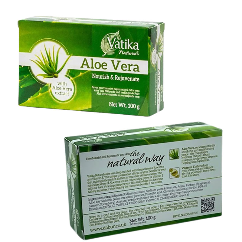 Vatika Naturals Nourish And Rejuvenate Aloe Vera Soap