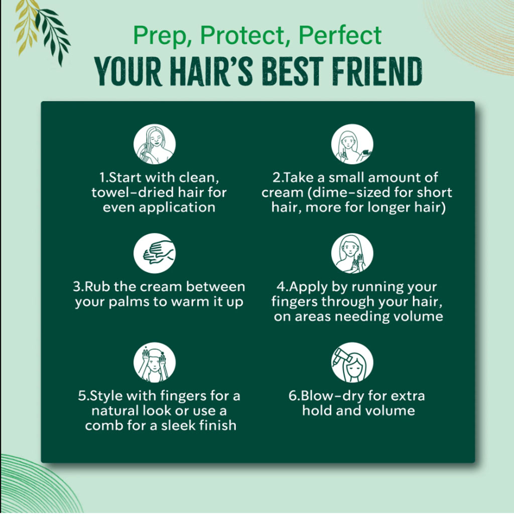 Vatika Naturals Olive Henna Almond Styling Hair Cream