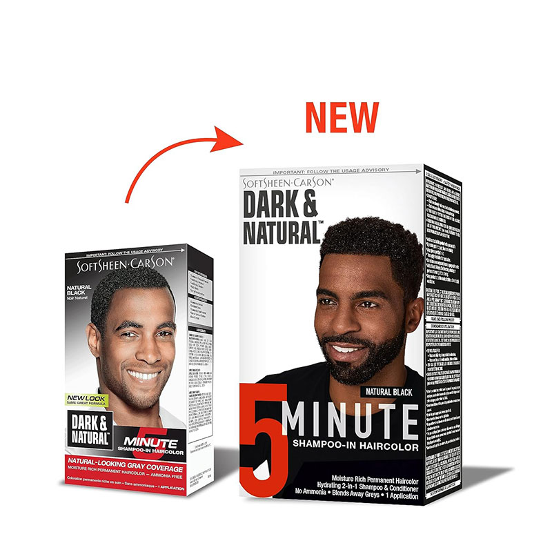 Dark And Natural Men Shampoo In Hair Color Natural Black