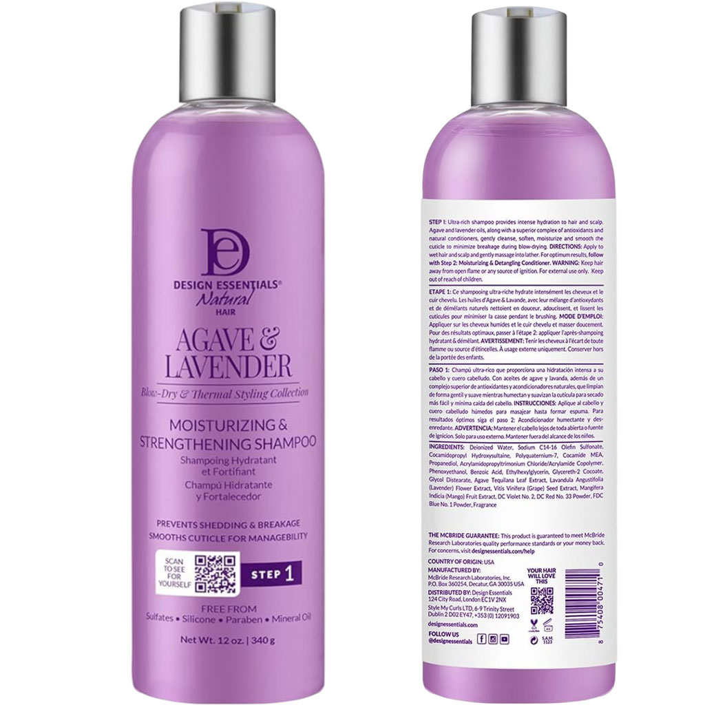 Design Essentials Natural Agave And Lavender Step 1 Moisturizing Hair Bath