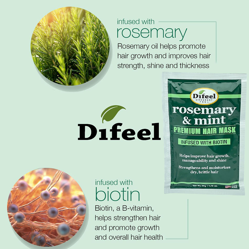 Difeel Rosemary And Mint Hair Mask Sachet
