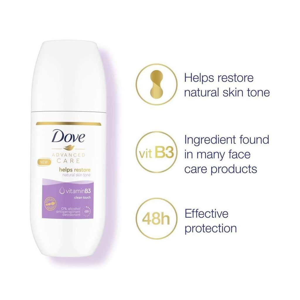 Advance Care Vitamin B3 Clean Touch Deodorant Roll On