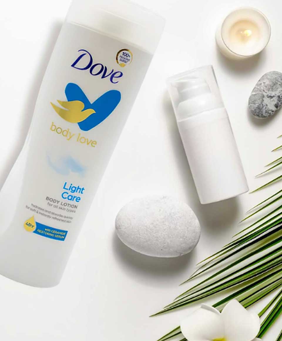 Dove Light Care Body Lotion With Ceramide Restoring Serum