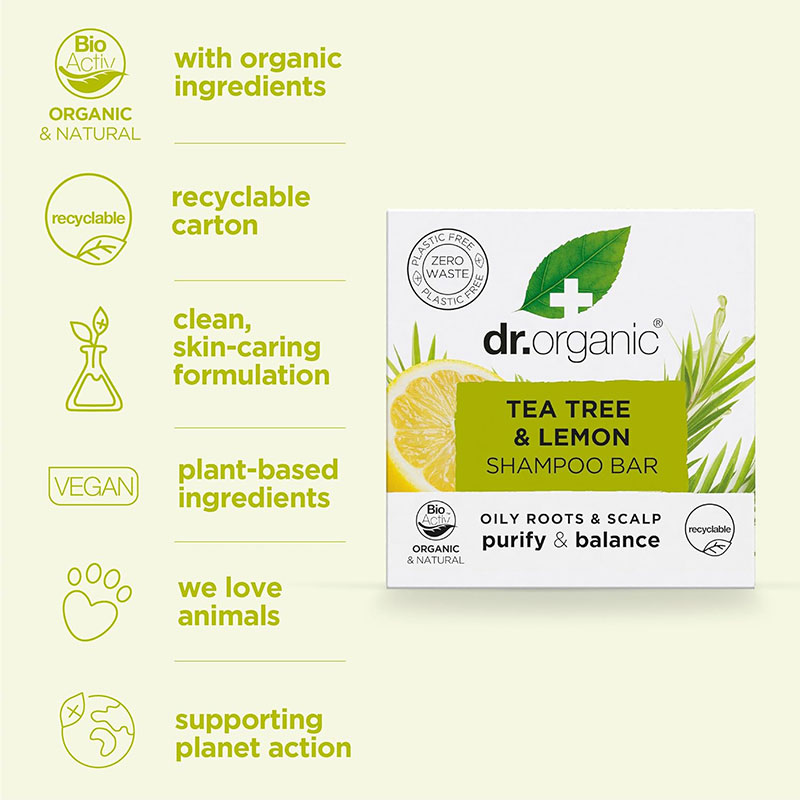 Organic Tea Tree And Lemon Shampoo Bar