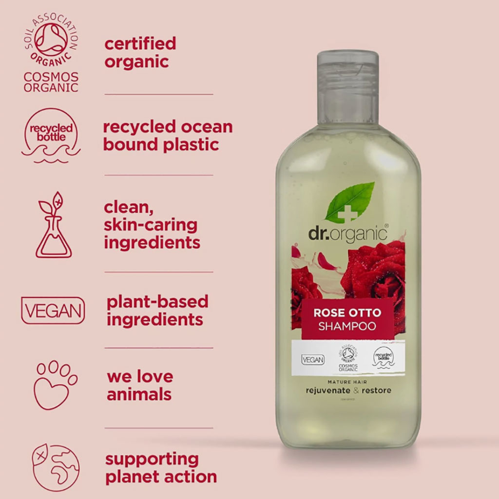Bioactive Haircare Organic Rose Otto Shampoo
