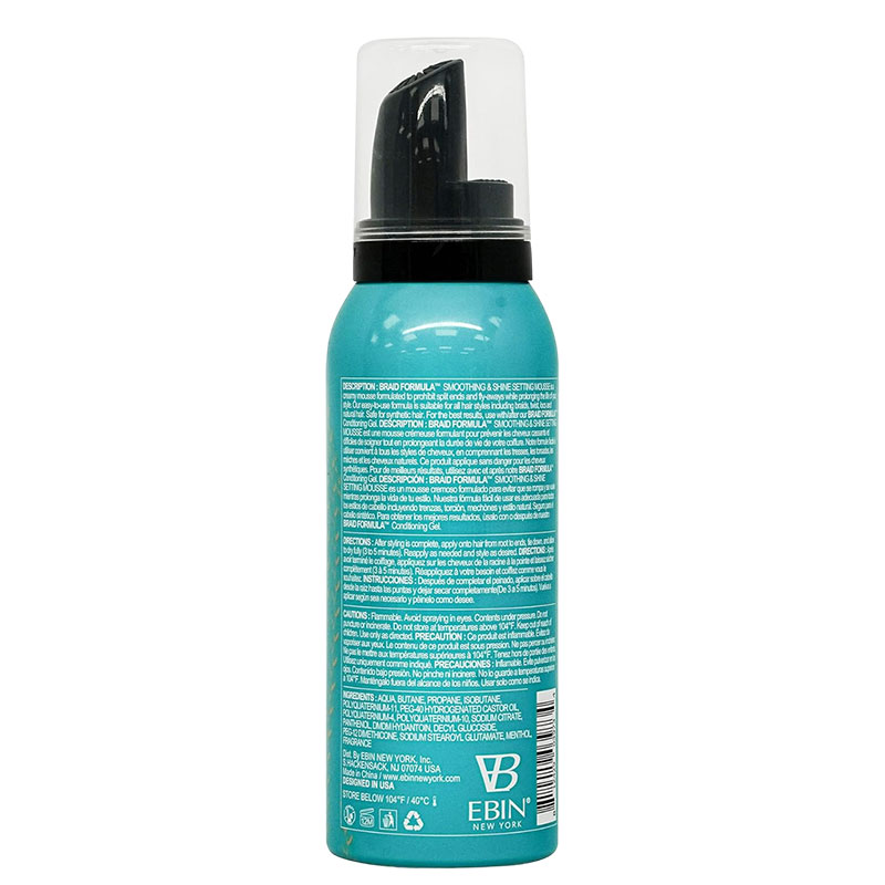 Braid Formula Menthol Setting Mousse Smoothing And Shine