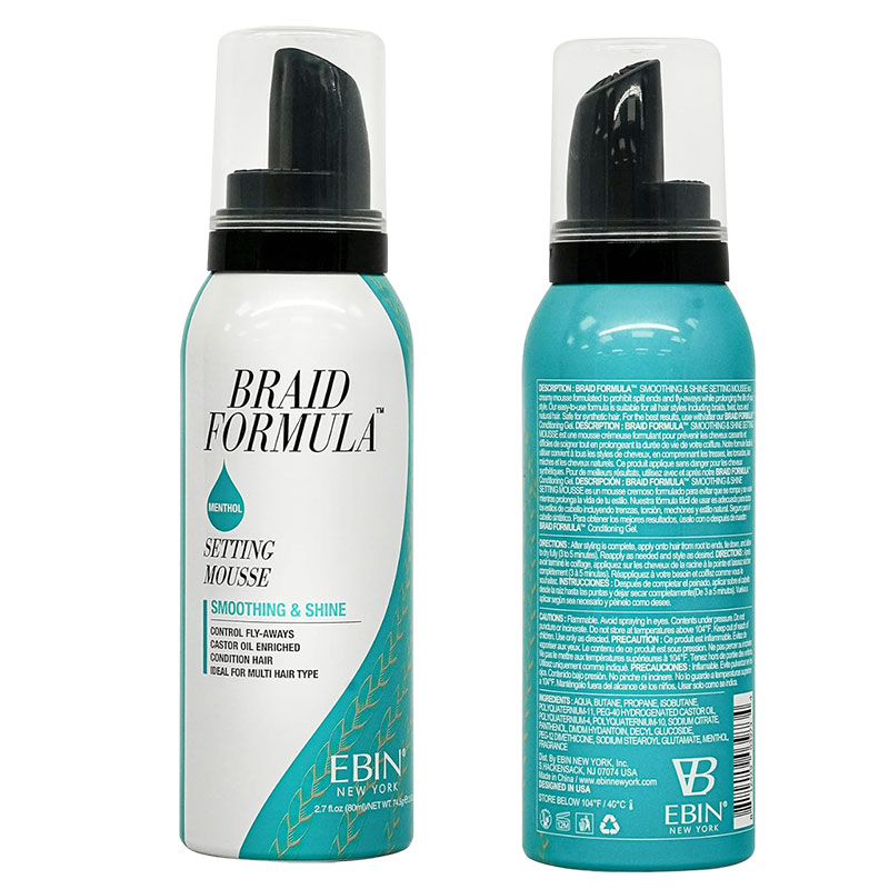 Braid Formula Menthol Setting Mousse Smoothing And Shine
