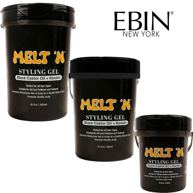Melt N Black Castor Oil Keratin Styling Gel