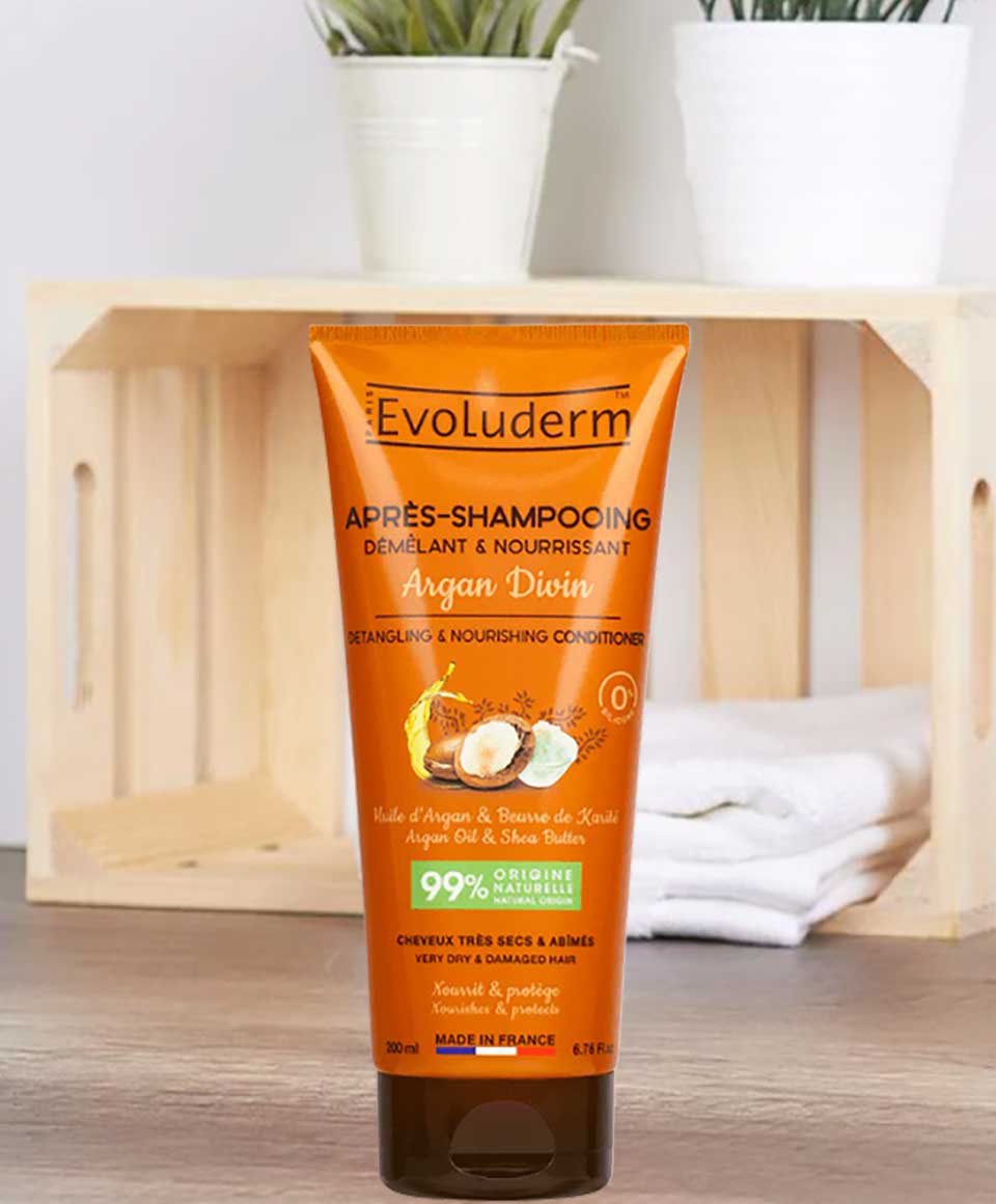 Evoluderm Detangling And Nourishing Argan Divin Conditioner