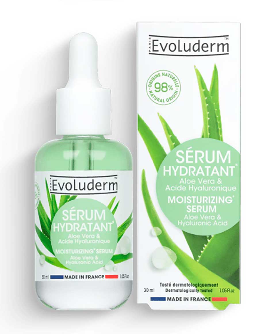 Evoluderm Moisturizing Serum With Aloe Vera And Hyaluronic Acid