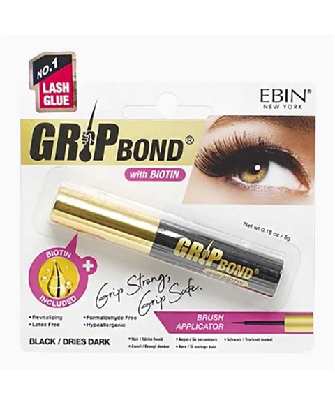 EBIN New York Grip Bond Biotin Black Lash Glue