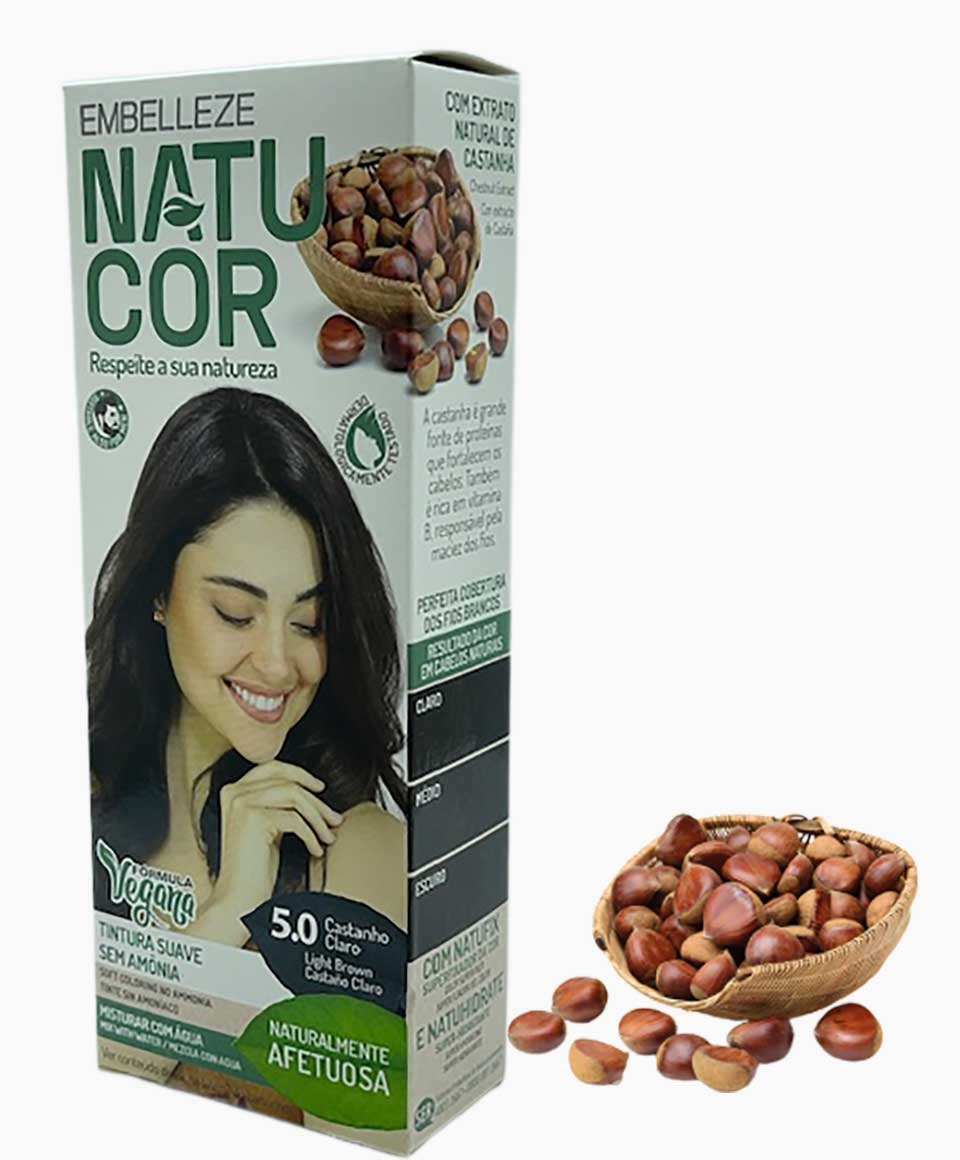 Natucor Vegan Ammonia Free Permanent Color 5.0 Light Brown