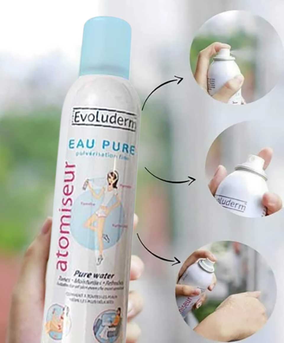 Evoluderm Pure Water Atomizer Spray Evoluderm Pak Cosm