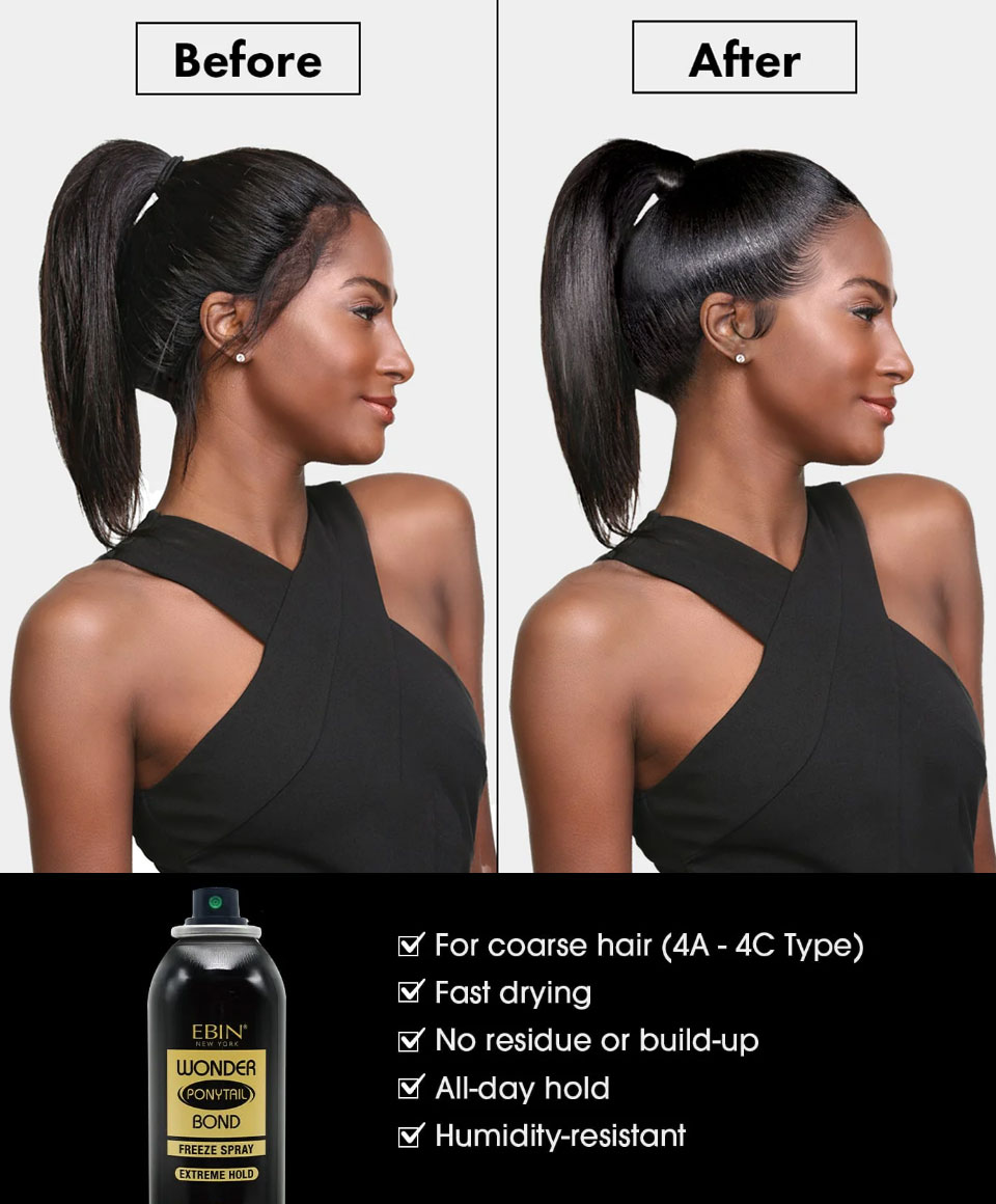 Wonder Ponytails Bond Freeze Spray Extreme Hold