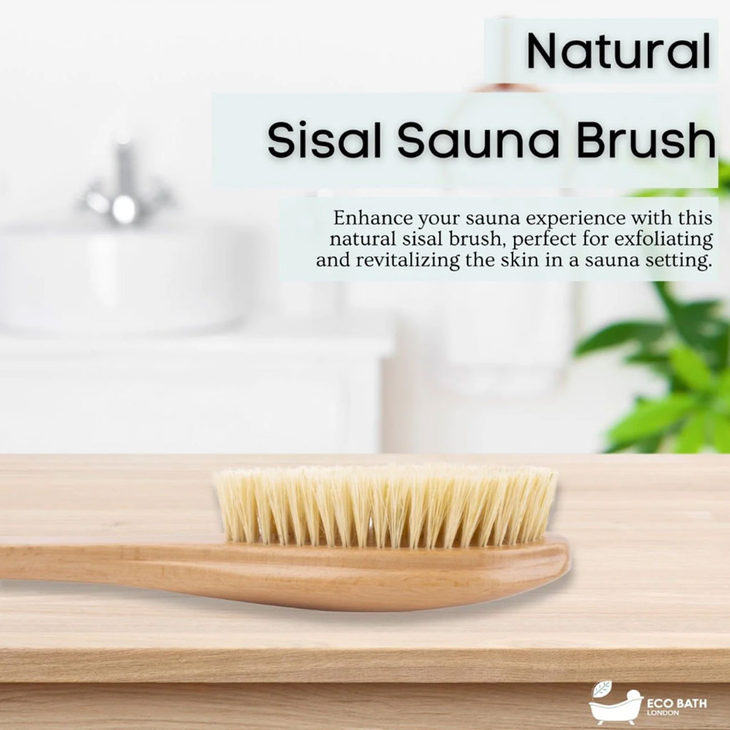 Natural Bristle Sauna Brush