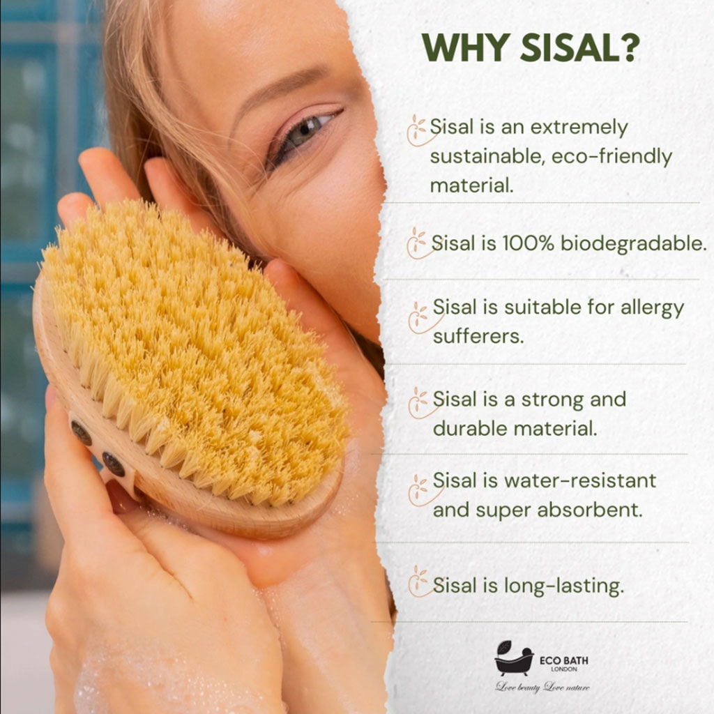 Natural Sisal Massage Hand Brush