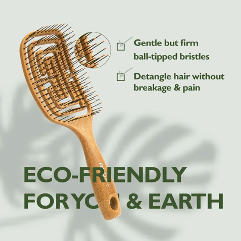 Eco Plant Fiber Square Vent Brush HH86