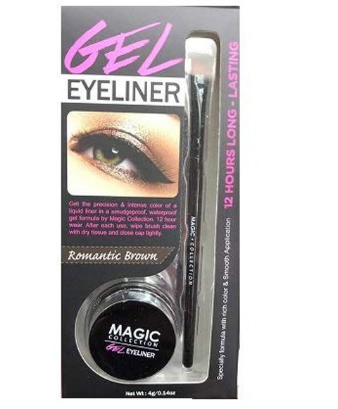 Magic Collection Gel Eye Liner 12 Hour Long Lasting Romantic Brown