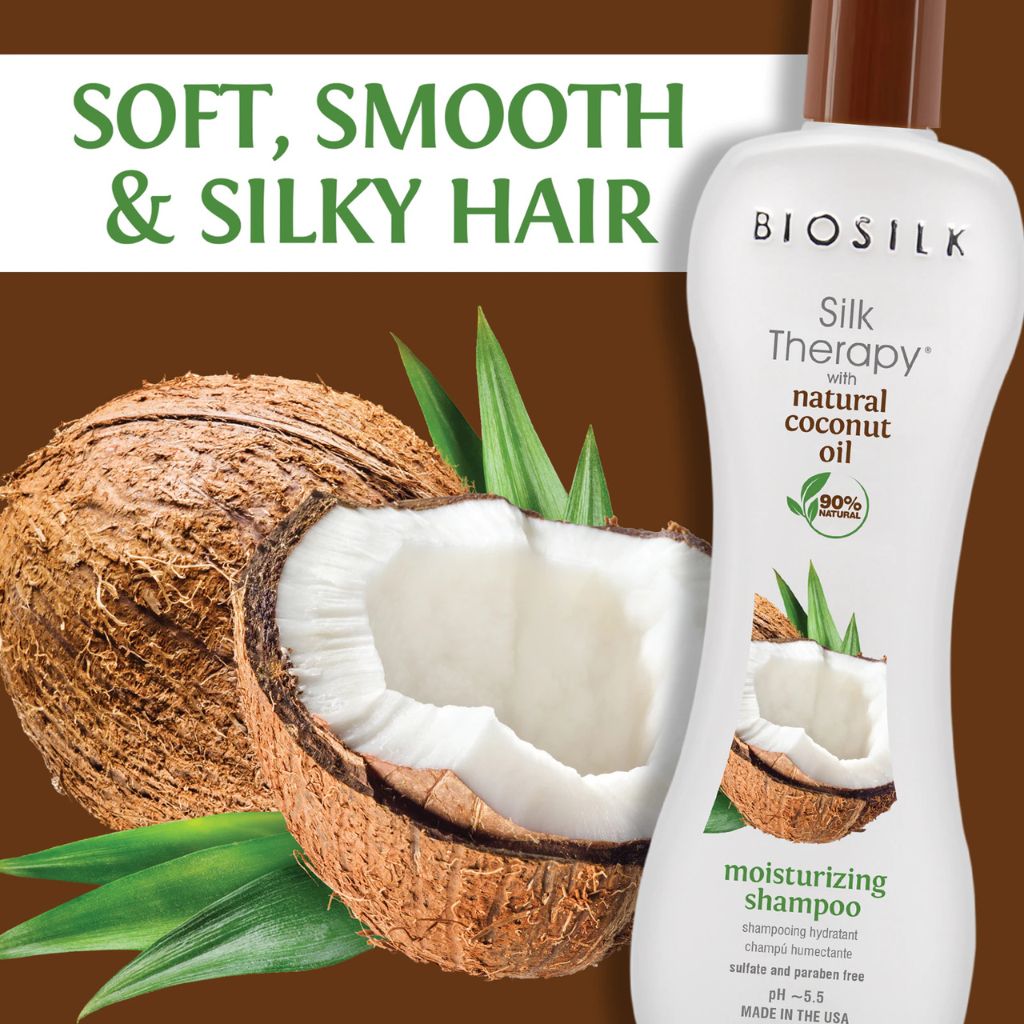 Biosilk Silk Therapy With Natural Coconut Oil Moisturizing Shampoo