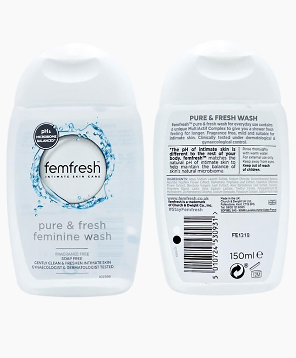 Femfresh Intimate Skin Care Pure And Fresh Fragrance Free Wash