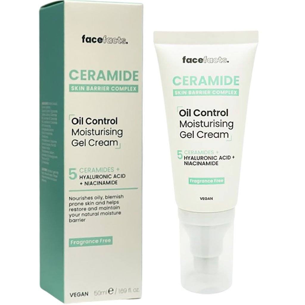 Face Facts 5 Ceramide Oil Control Moisturising Gel Cream