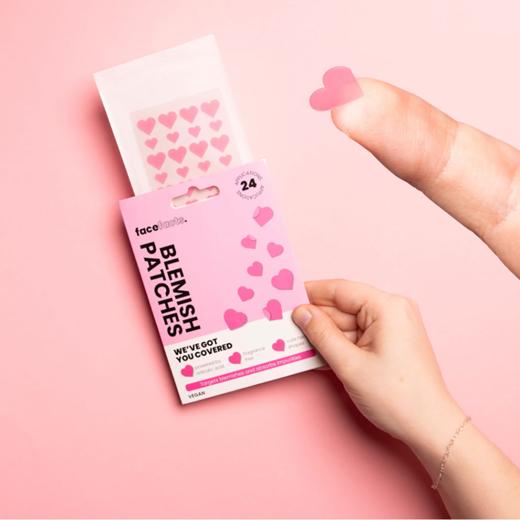 Face Facts Blemish Patches Pink Hearts