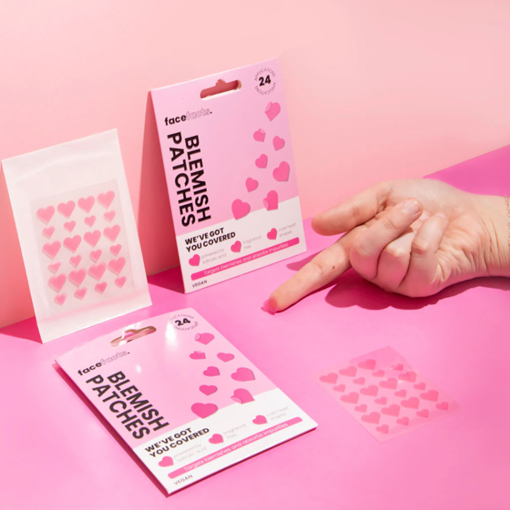 Face Facts Blemish Patches Pink Hearts