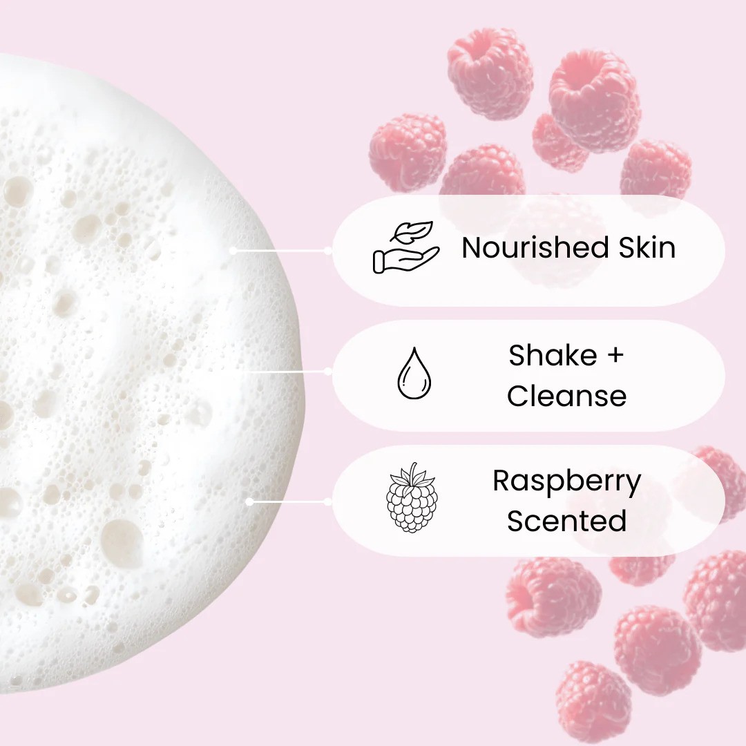 Scuup Raspberry Ripple Foam Body Wash