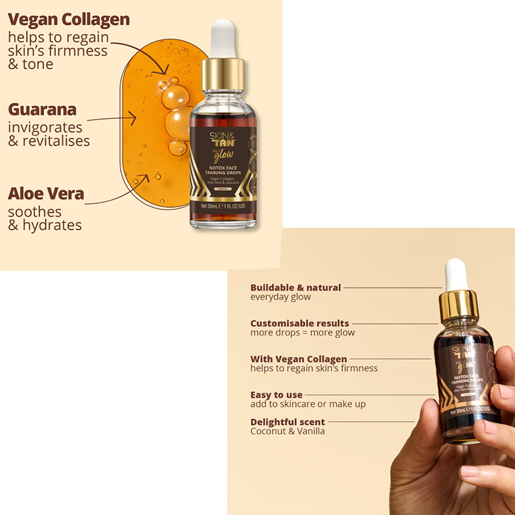 Skinny Tan Face Glow Notox Face Tanning Drops