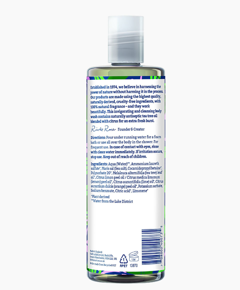 Faith In Nature Tea Tree Cleansing Body Wash