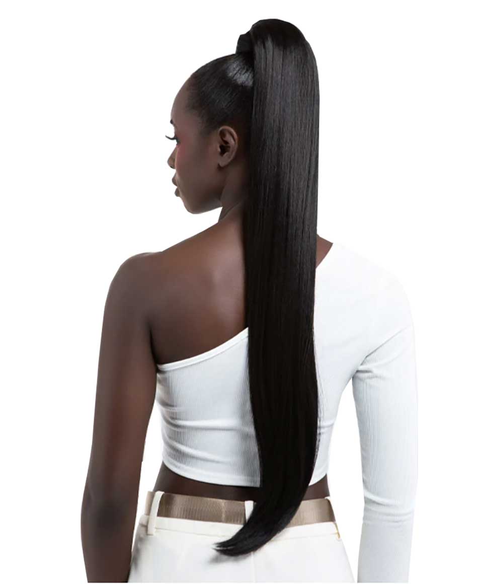 The Feme Collection Syn Ponytail Flick