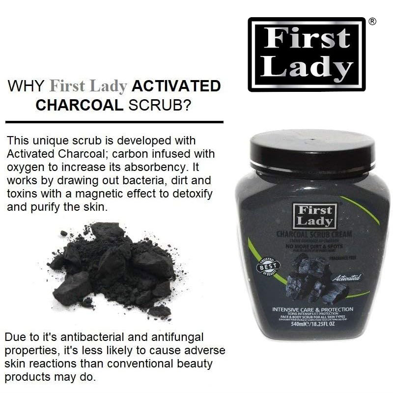 First Lady Charcoal Scrub Cream 