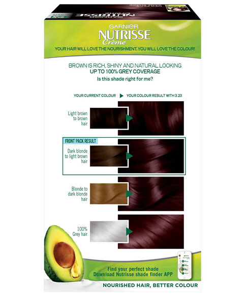 Nutrisse Creme Permanent Nourishing Hair Colour 3.23 Dark Quartz