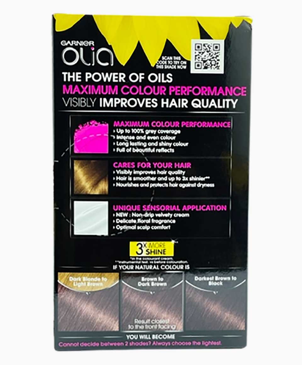 Olia Glow Permanent Hair Color 6.12 Iridescent Light Brown