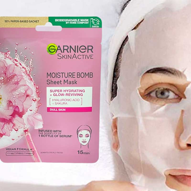Skin Active Moisture Bomb Super Hydrating Glow Reviving Tissue Mask