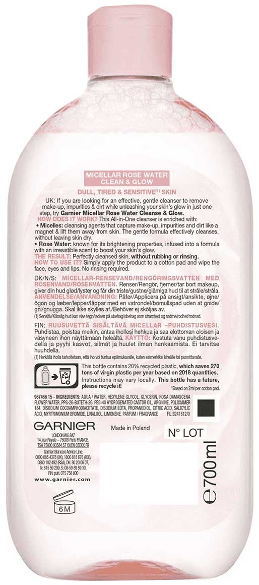 Skin Active Micellar Rose Water Cleanser