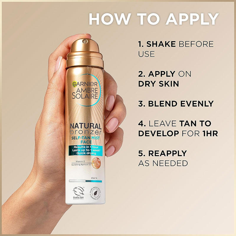 Ambre Solaire Natural Bronzer Self Tan Body Mist Dark