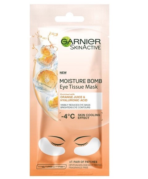 Skin Active Moisture Bomb Eye Tissue Mask With Orange Juice
