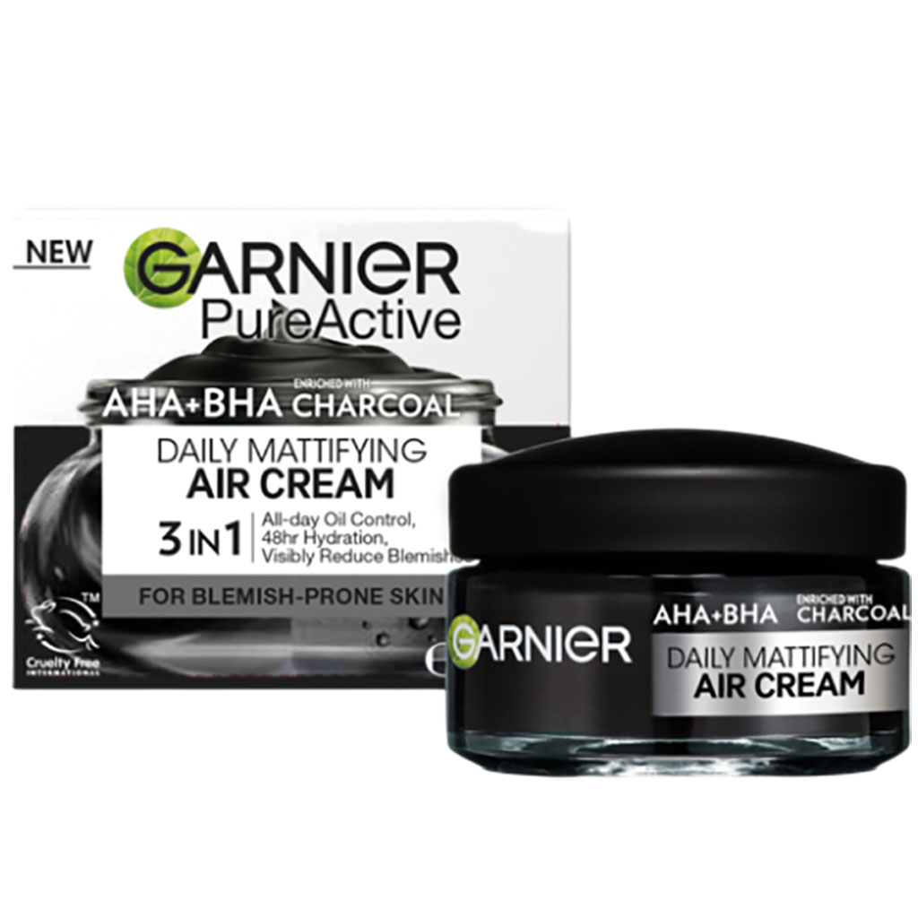 Garnier Pure Active Aha Salicylic Acid Daily Mattifying Air Cream Moisturiser 